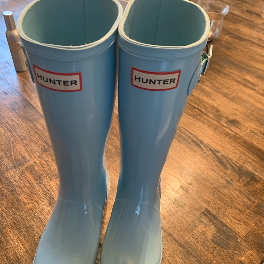 Hunter boots- retired blue